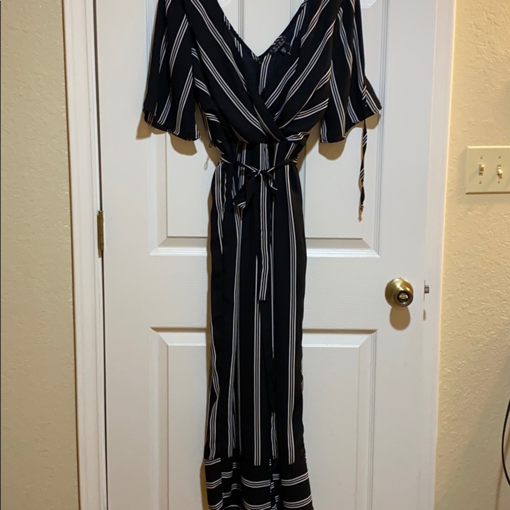 Black and white jumpsuit